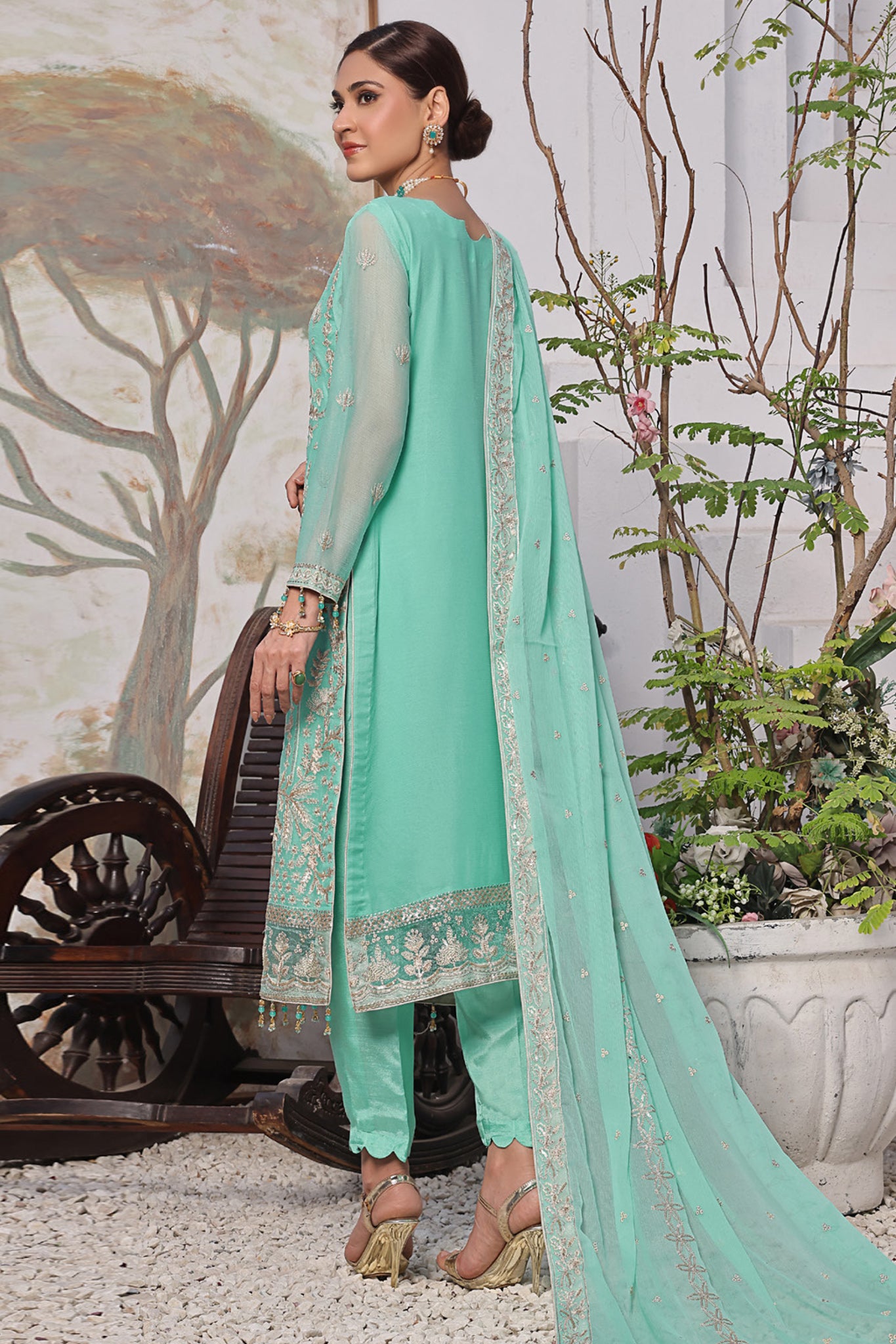 Fleur By Soghat Unstitched 3 Piece Festive Emb Luxury Chiffon Collection'2024-SF-05