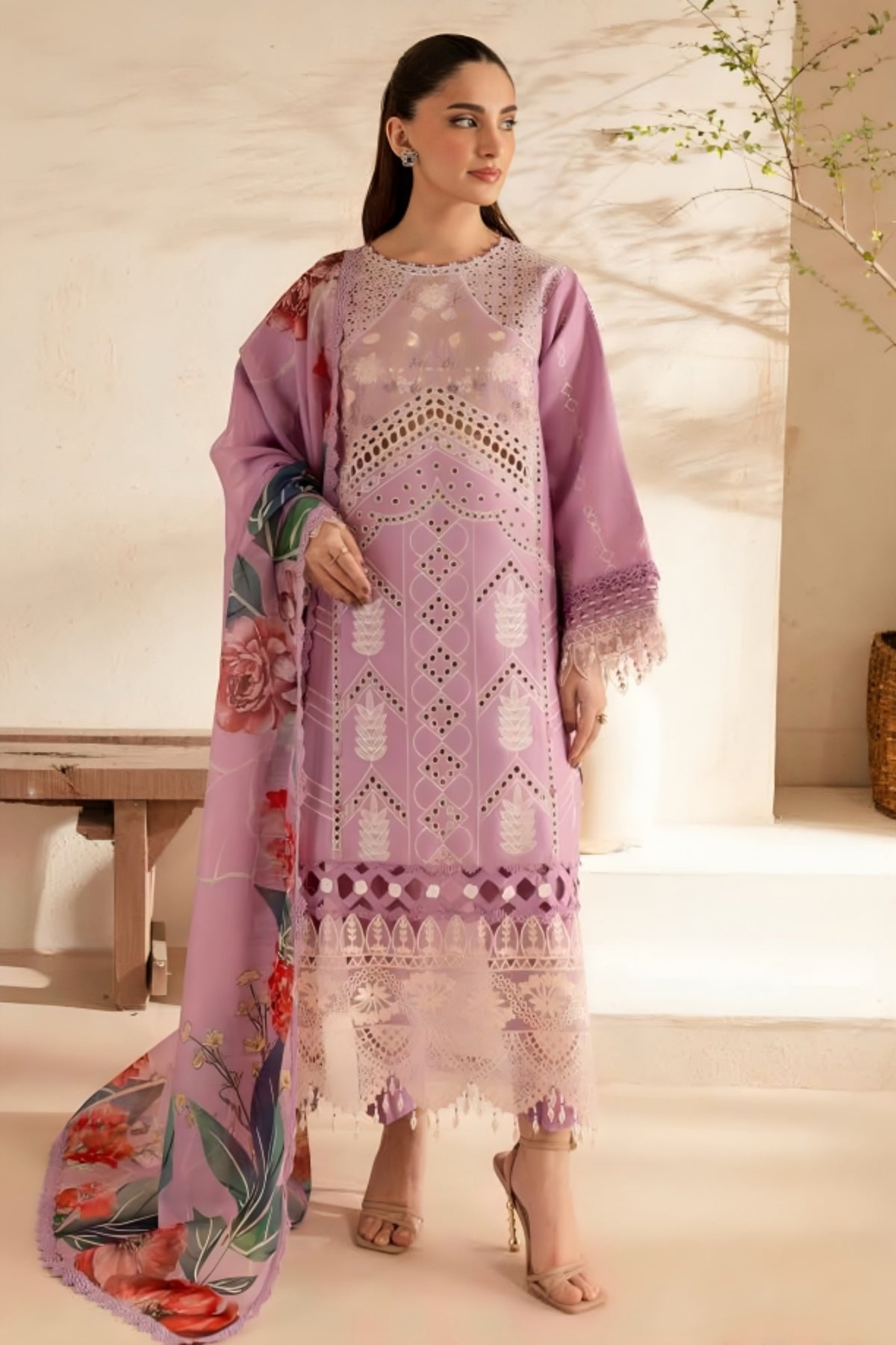 The Summer Garden By Parishay Unstitched 3 Piece Emb Lawn Collection-SG-05