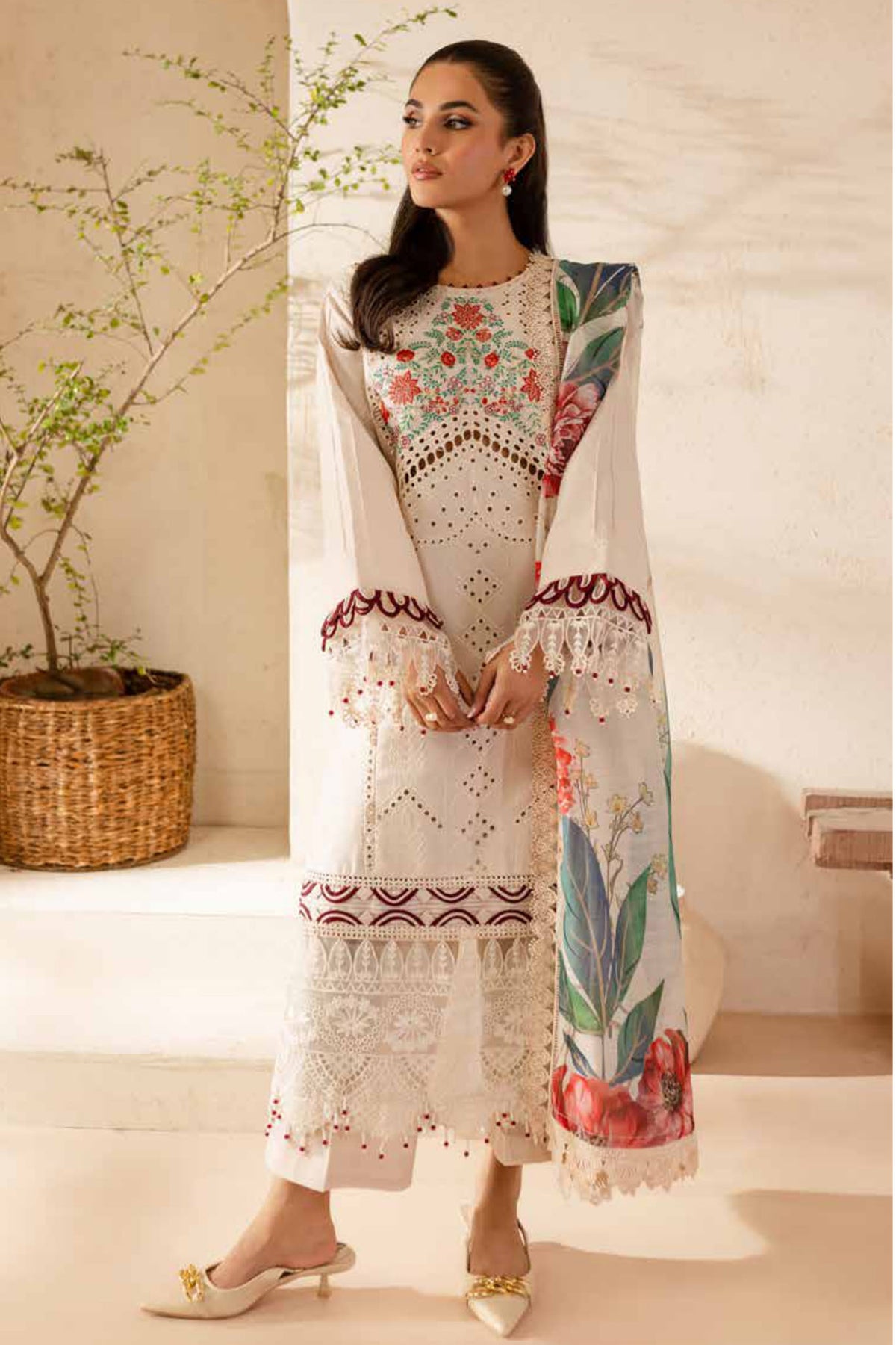 The Summer Garden By Parishay Unstitched 3 Piece Emb Lawn Collection-SG-06