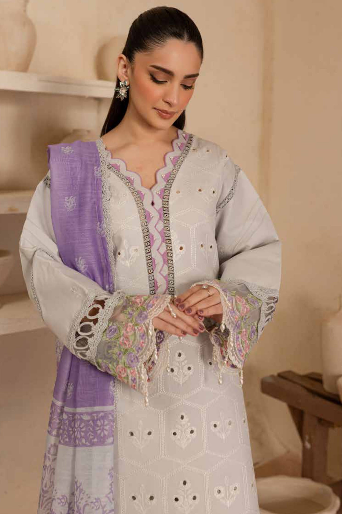 The Summer Garden By Parishay Unstitched 3 Piece Emb Lawn Collection-SG-07