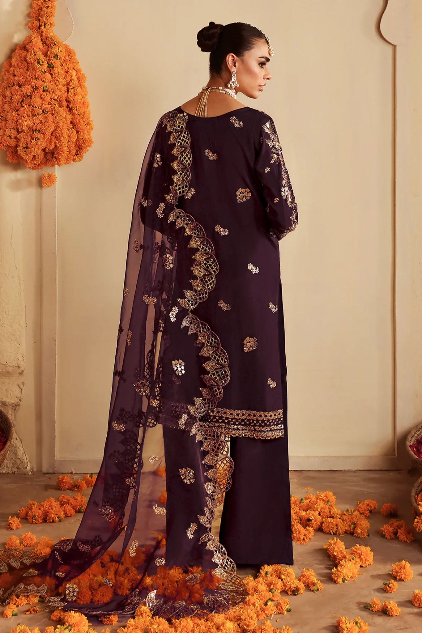 Shagna by Ramsha Unstitched 3 Piece Premium Raw Silk Collection'2025-S-06-Khusbhu