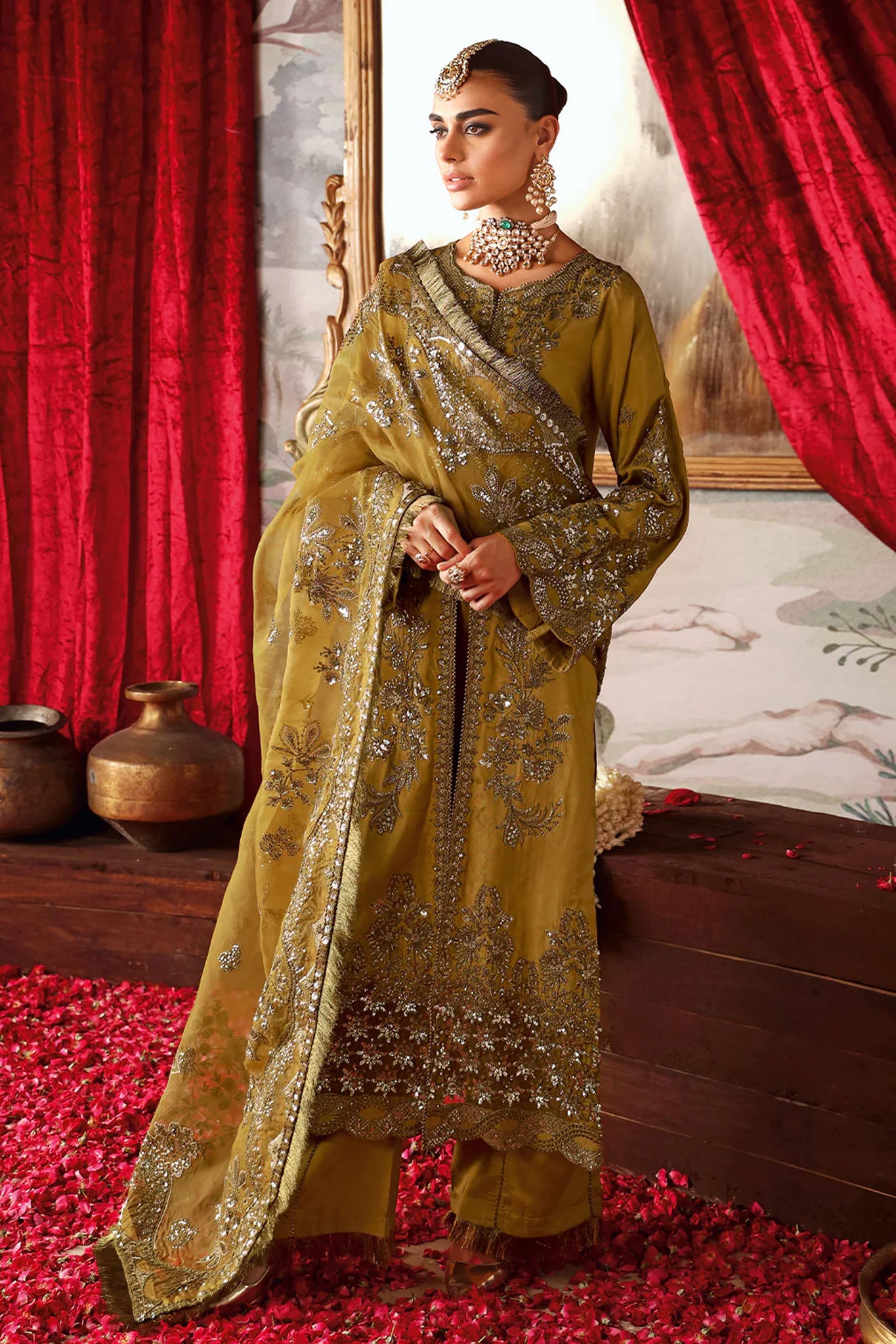 Shagna by Ramsha Unstitched 3 Piece Premium Raw Silk Collection'2025-S-07-Maya