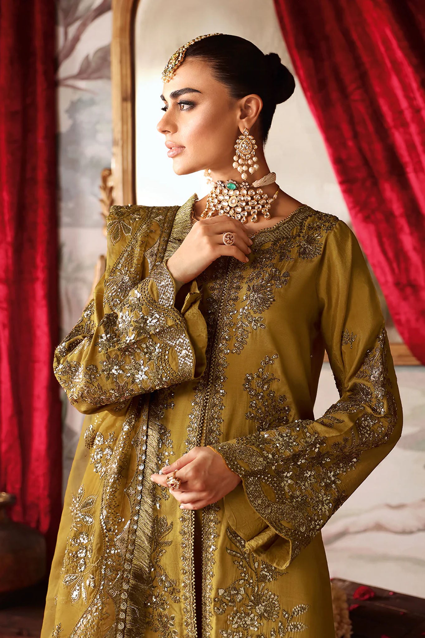 Shagna by Ramsha Unstitched 3 Piece Premium Raw Silk Collection'2025-S-07-Maya