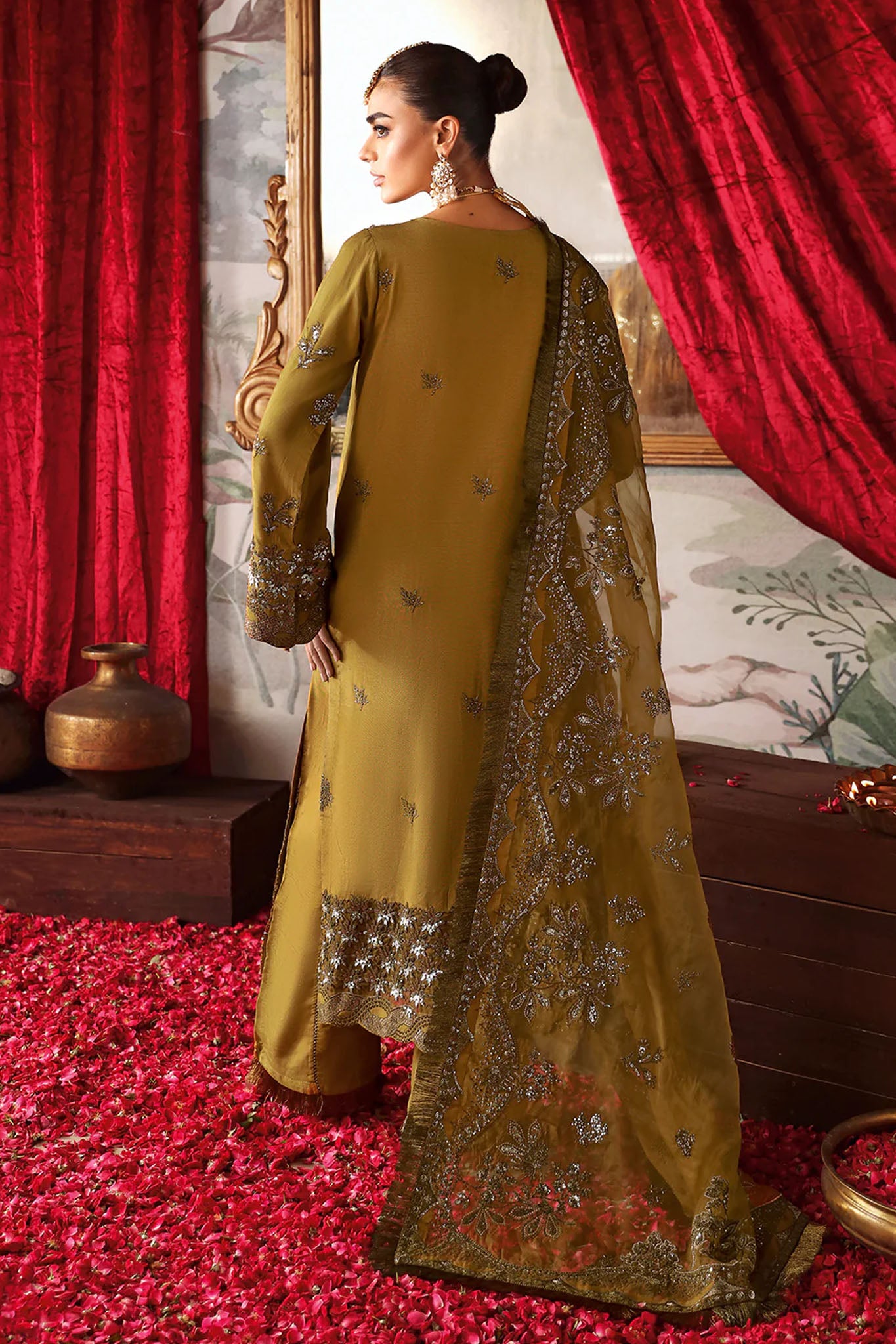 Shagna by Ramsha Unstitched 3 Piece Premium Raw Silk Collection'2025-S-07-Maya