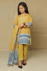 Shifa Girls by Suntex Fabrics Pret Kids Collection'2023-SH-2328-Mustard