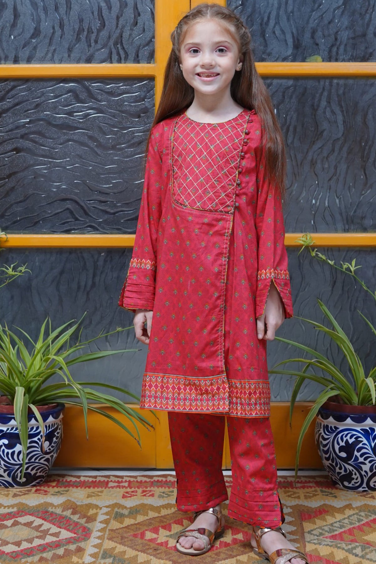 Ombre by Shanzey Kids Printed Co Ords Lawn Collection'2023-SHK-1307