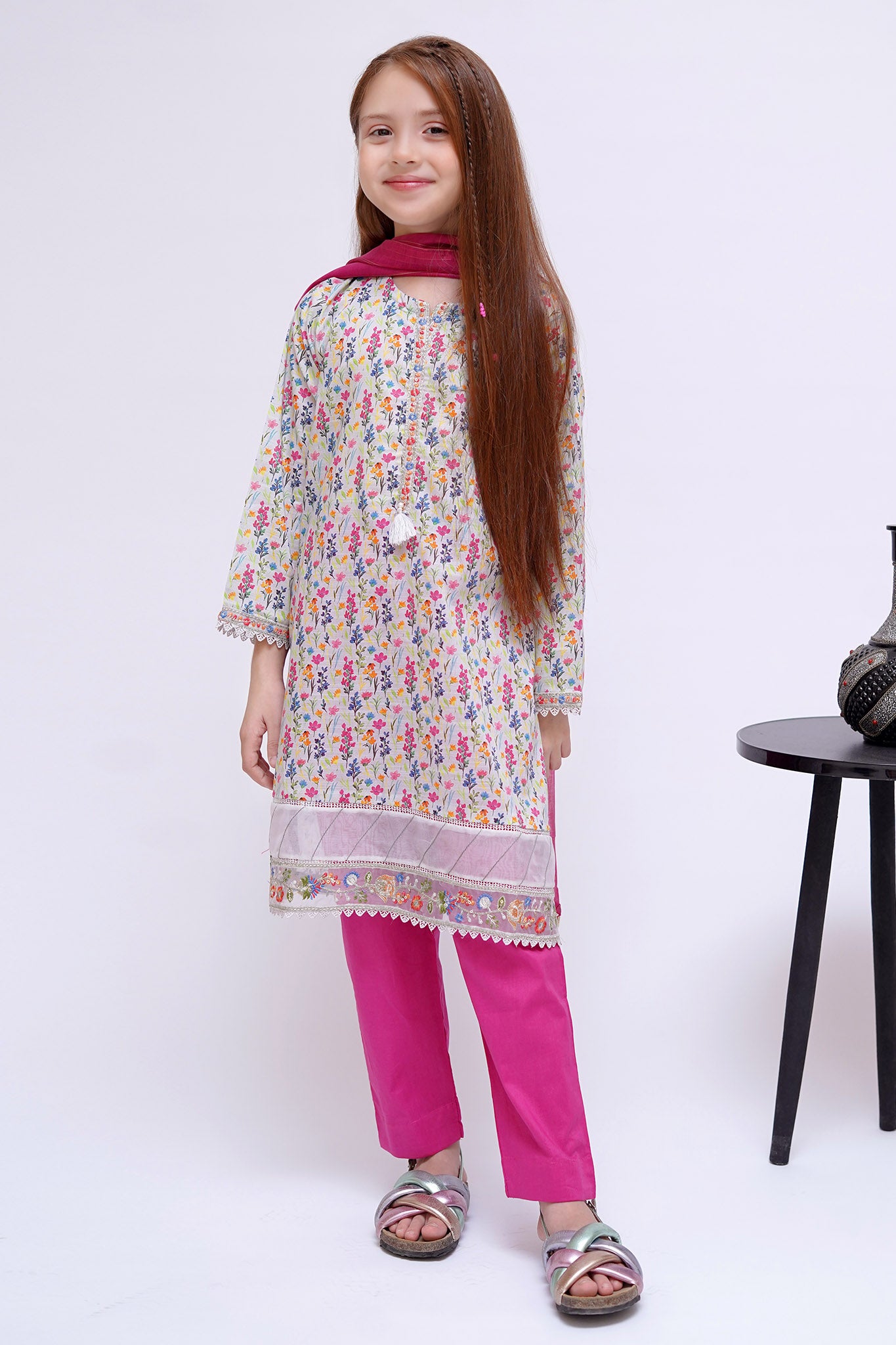 Shanzey Stitched 3 Piece Mid Summer Emb Lawn Collection'2024-SHK-2804