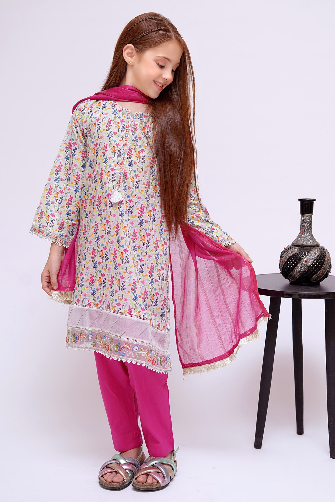 Shanzey Stitched 3 Piece Mid Summer Emb Lawn Collection'2024-SHK-2804