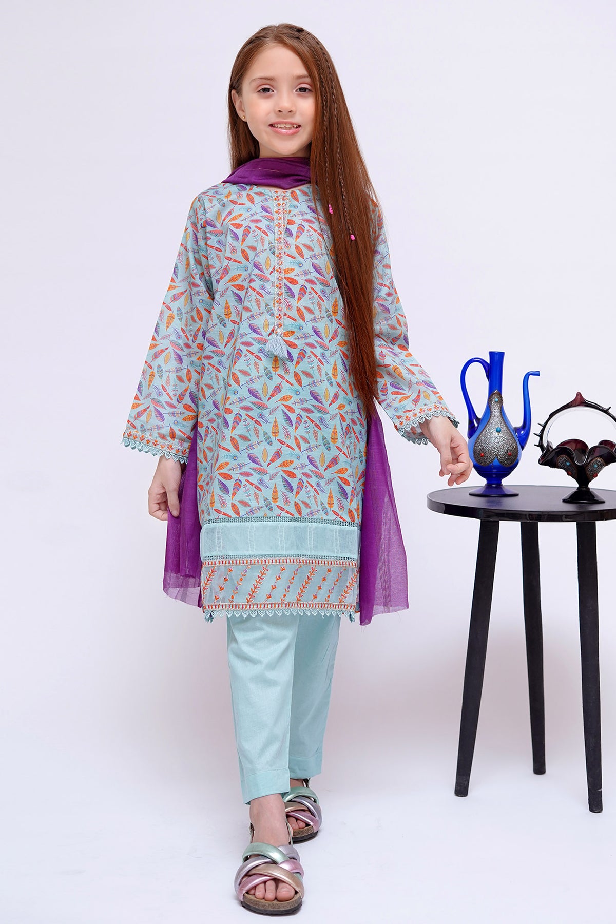 Shanzey Stitched 3 Piece Mid Summer Emb Lawn Collection'2024-SHK-2805