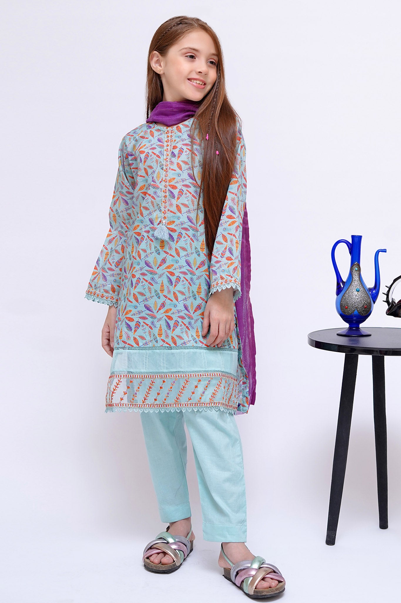 Shanzey Stitched 3 Piece Mid Summer Emb Lawn Collection'2024-SHK-2805