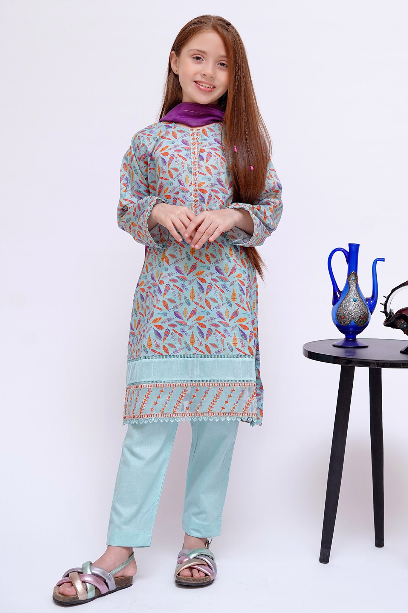 Shanzey Stitched 3 Piece Mid Summer Emb Lawn Collection'2024-SHK-2805