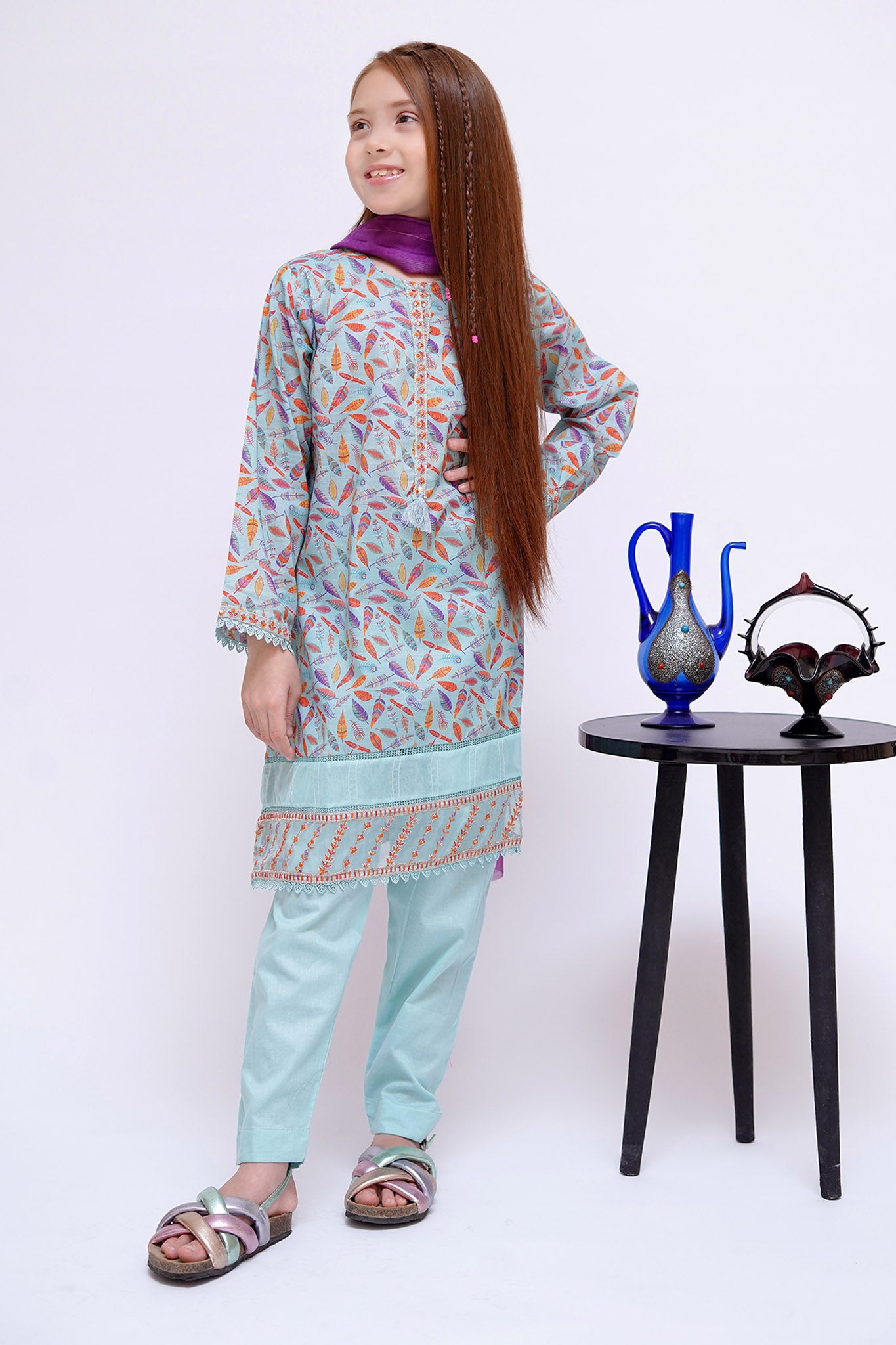 Shanzey Stitched 3 Piece Mid Summer Emb Lawn Collection'2024-SHK-2805