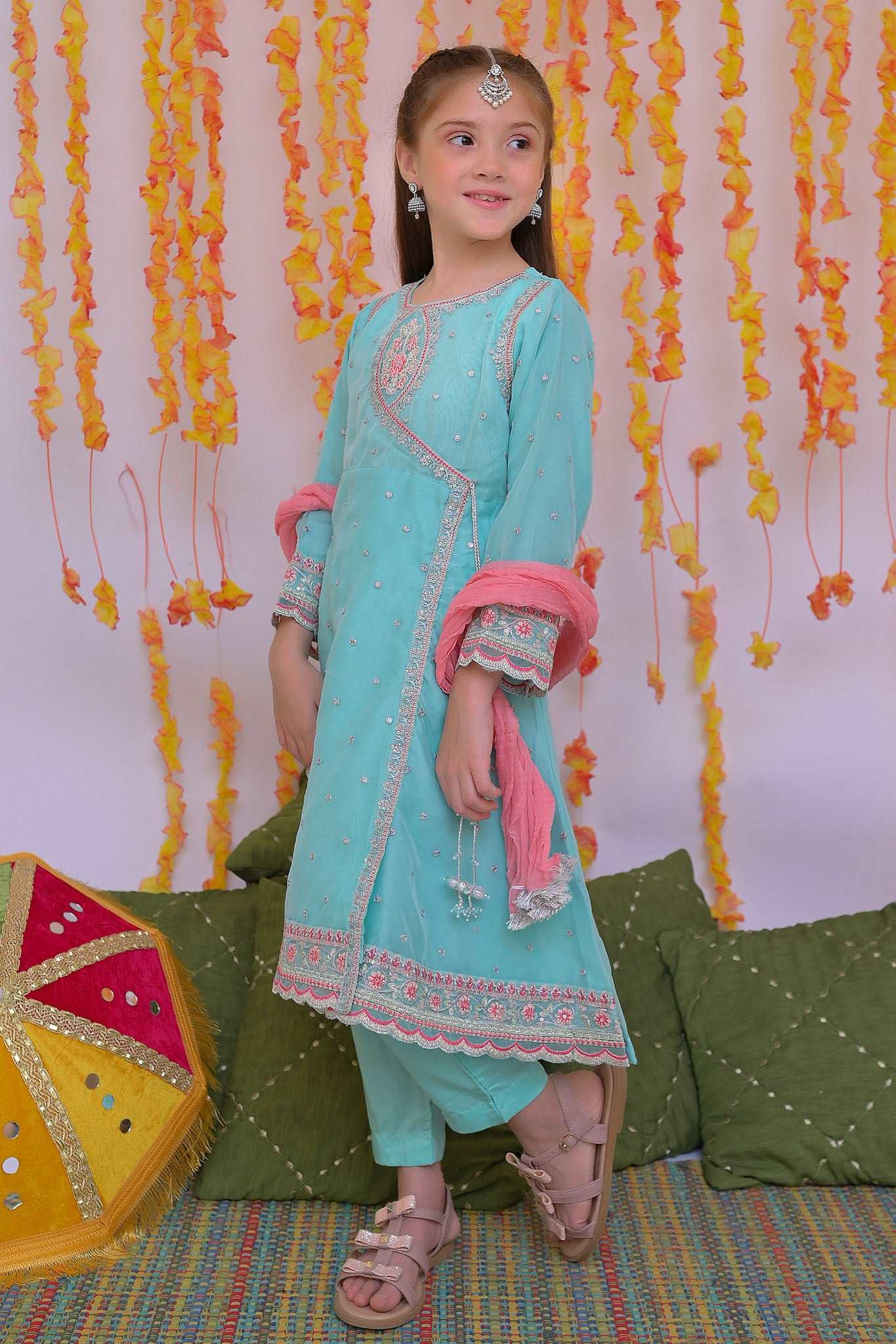 Mehendi Magic By Shanzey Stitched 3 Piece Festive Formals Collection'2024-SHK-3302