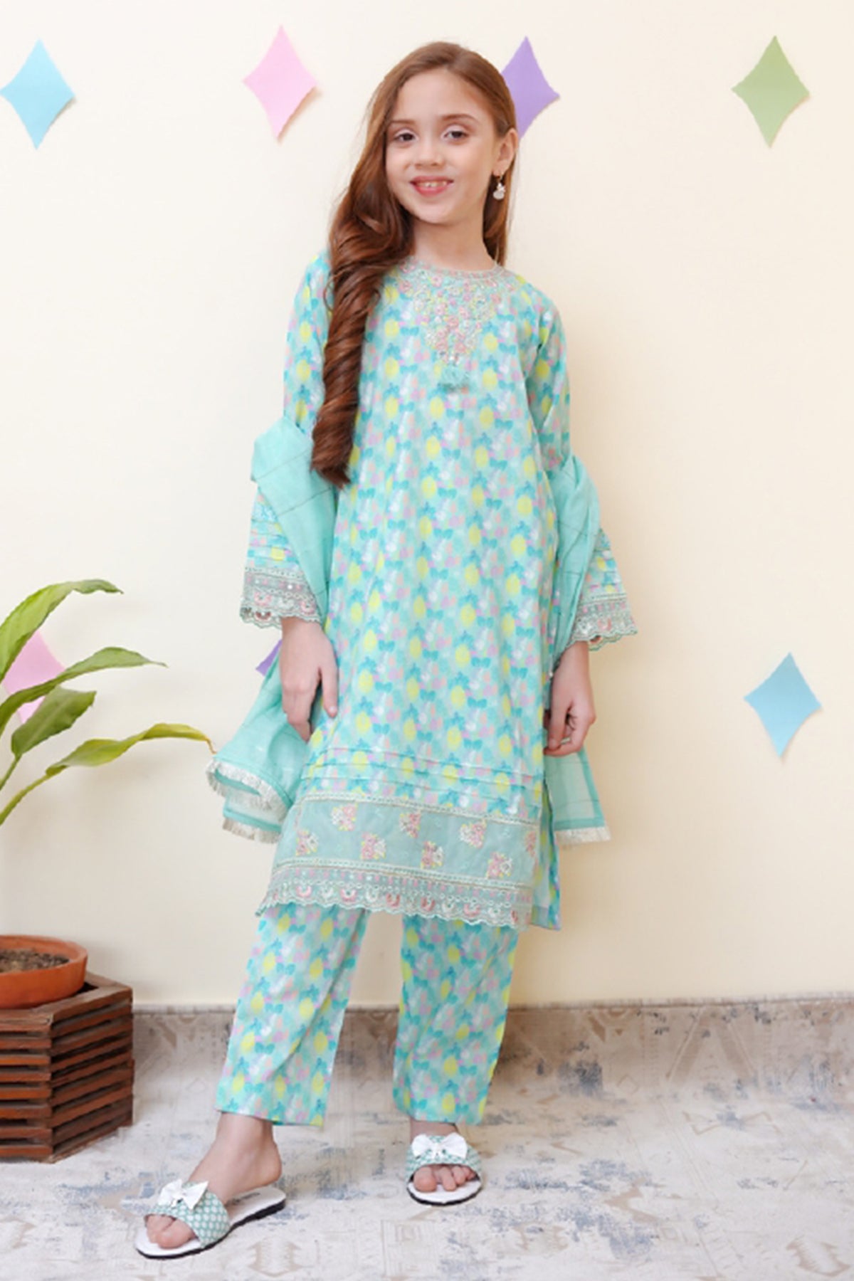 Shanzey Stitched 3 Piece Co Ords Emb Spring Collection-SHK-3401