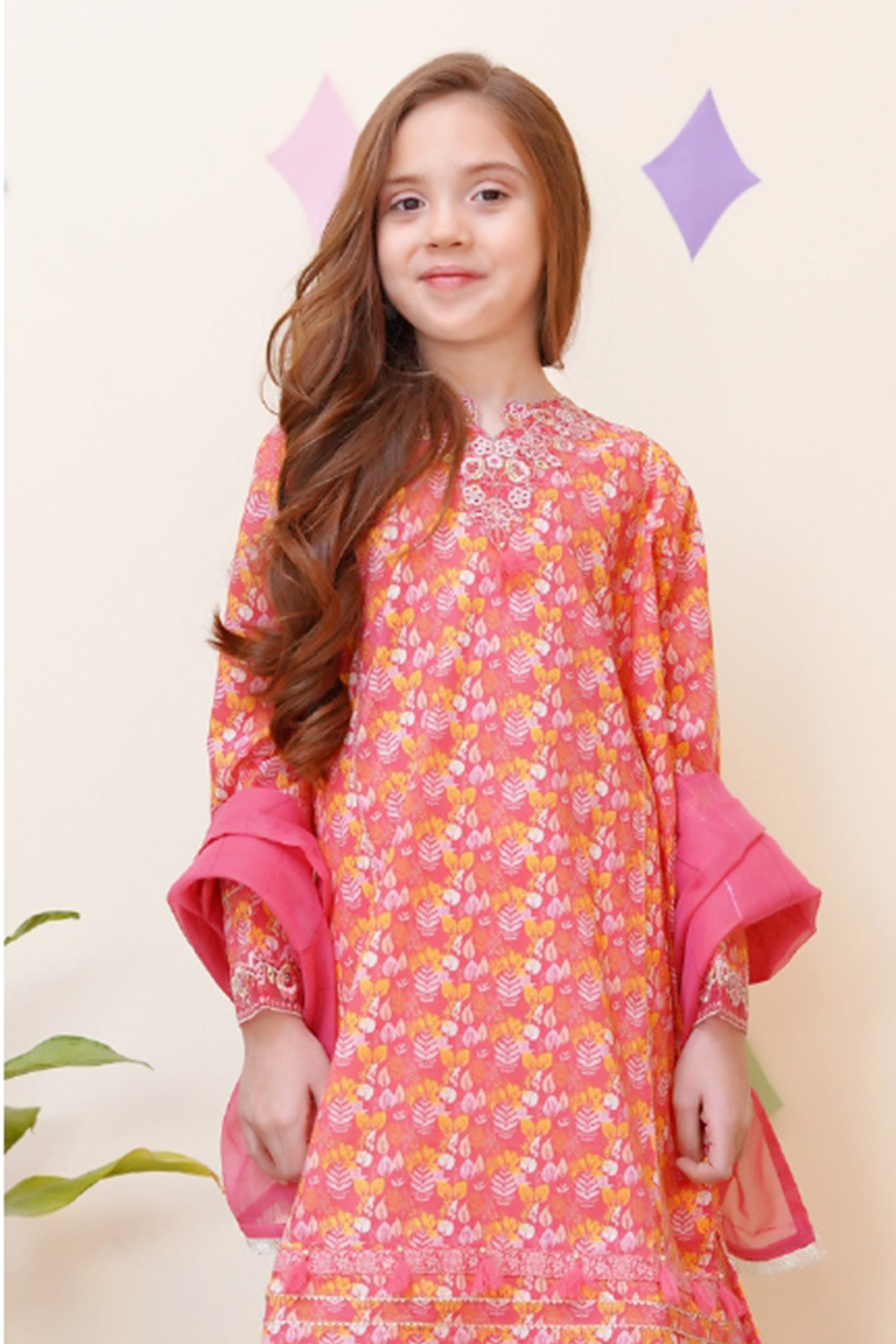 Shanzey Stitched 3 Piece Co Ords Emb Spring Collection-SHK-3404