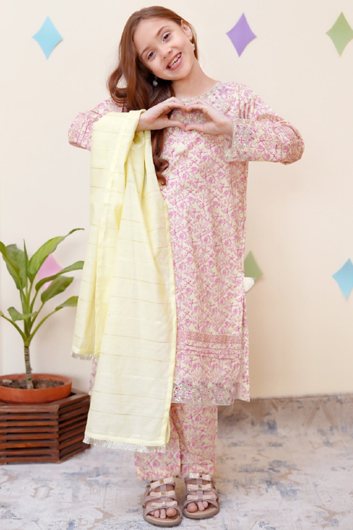 Shanzey Stitched 3 Piece Co Ords Emb Spring Collection-SHK-3405