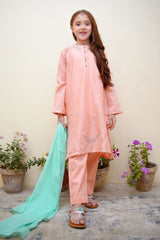 Bahar E Eid by Shanzey Stitched 3 Piece Festive Emb Cotton Collection-SHK-3624