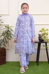 Shanzey Stitched 3 Piece Cutwork Spring Emb Lawn Collection-SHK-3703