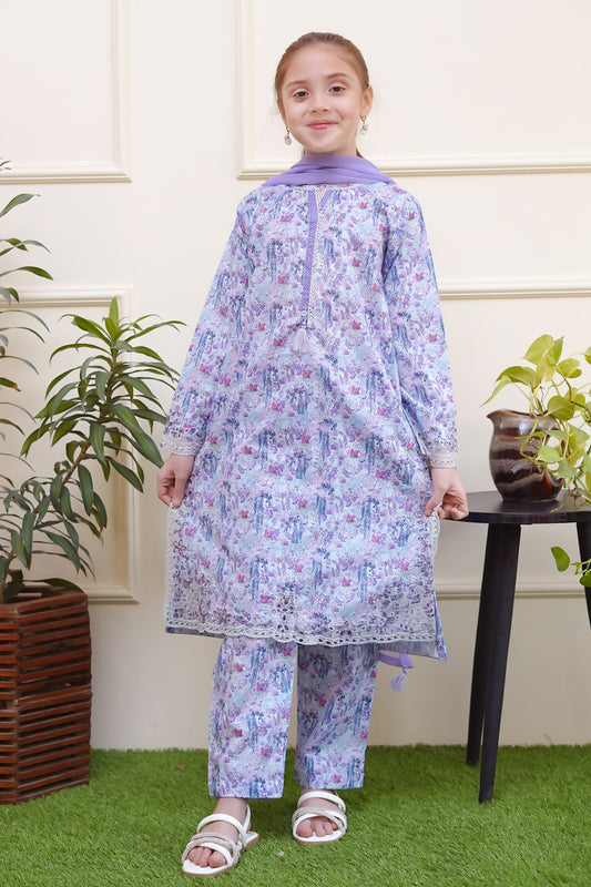 Shanzey Stitched 3 Piece Cutwork Spring Emb Lawn Collection-SHK-3703