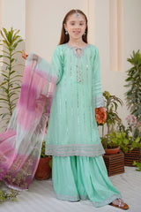 Shanzey Stitched 3 Piece Meethi Eid Formal Edit 1 Collection'2025-SHK-3803-Aqua