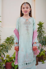 Shanzey Stitched 3 Piece Meethi Eid Formal Edit 1 Collection'2025-SHK-3806-Ice Blue