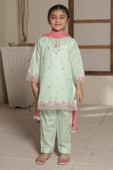 Nat Khat Guriya By Shanzey Stitched 3 Piece Cotton Suit-SHK-5608-Mint