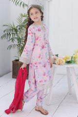 Shanzey Stitched Co Ords Emb Lawn With Chiffon Dupatta Suit-SHK-6105