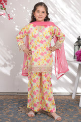 Sunehri Eid By Shanzey Stitched 3 Piece Lawn Edit Suit-SHK-6301