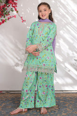 Sunehri Eid By Shanzey Stitched 3 Piece Lawn Edit Suit-SHK-6302