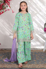 Sunehri Eid By Shanzey Stitched 3 Piece Lawn Edit Suit-SHK-6302