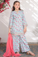 Sunehri Eid By Shanzey Stitched 3 Piece Lawn Edit Suit-SHK-6304