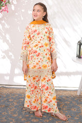 Sunehri Eid By Shanzey Stitched 3 Piece Lawn Edit Suit-SHK-6305