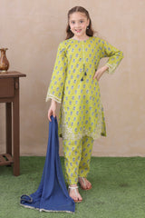 Muskurahatain By Shanzey Stitched 3 Piece Kids Lawn Suit-SHK-6402