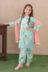 Muskurahatain By Shanzey Stitched 3 Piece Kids Lawn Suit-SHK-6404