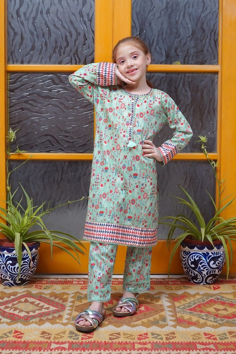 Ombre by Shanzey Kids Printed Co Ords Lawn Collection'2023-SHK-1305