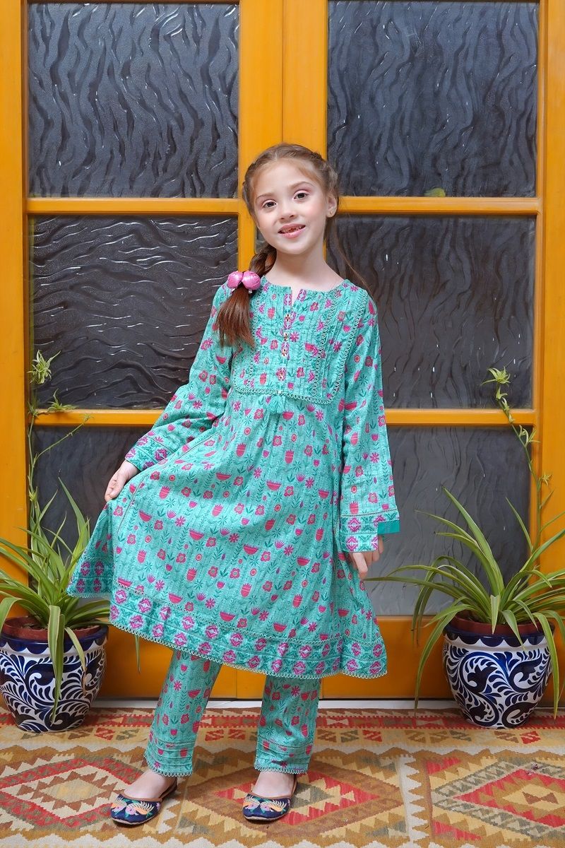 Ombre by Shanzey Kids Printed Co Ords Lawn Collection'2023-SHK-1308