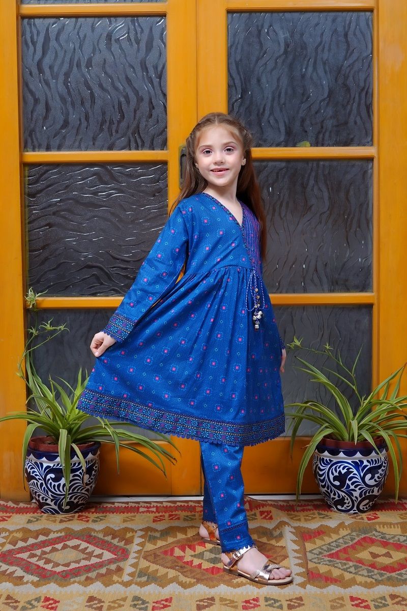 Ombre by Shanzey Kids Printed Co Ords Lawn Collection'2023-SHK-1309