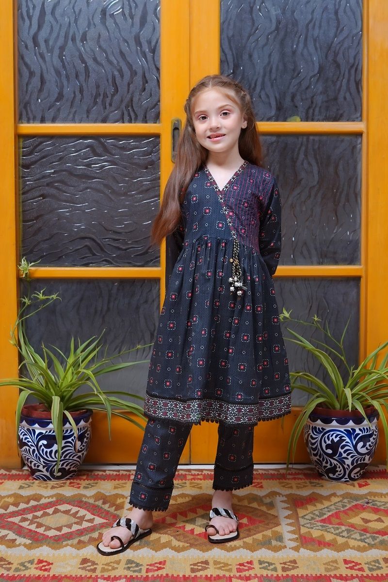 Ombre by Shanzey Kids Printed Co Ords Lawn Collection'2023-SHK-1310