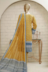 Oswah Women by Suntex Fabrics Pret Summer Lawn Collection'2023-OS-2328-Mustard