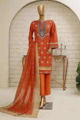 Oswah Women by Suntex Fabrics Pret Summer Lawn Collection'2023-OS-2331-Orange