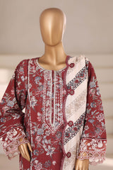 Signature By Sada Bahar Stitched 3 Piece Emb Khaddar Winter Collection'2025-SK-535-Brown