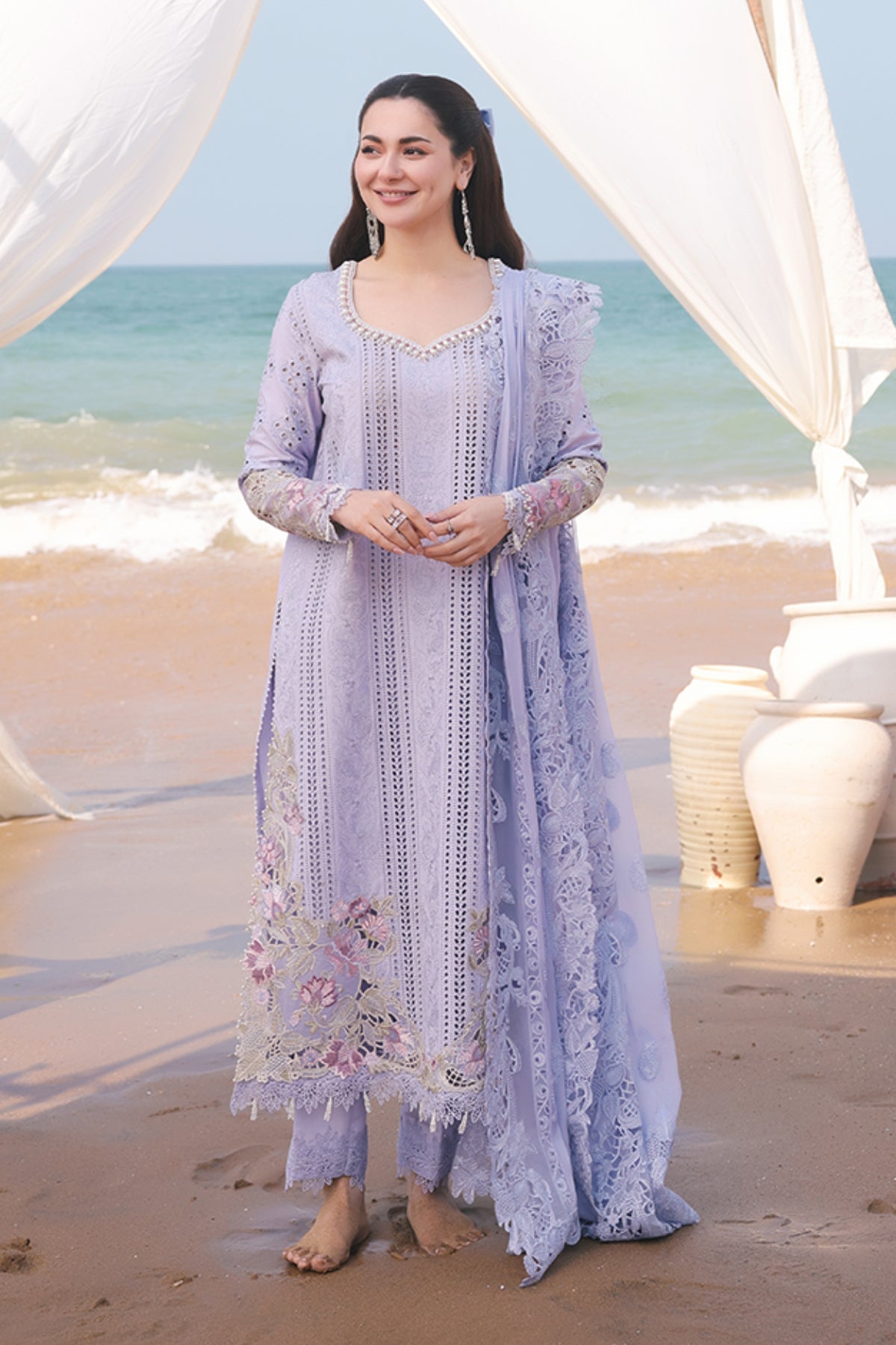 Hania By Imrozia Unstitched 3 Piece Luxury Lawn Collection'2025-SL 78 Feeha