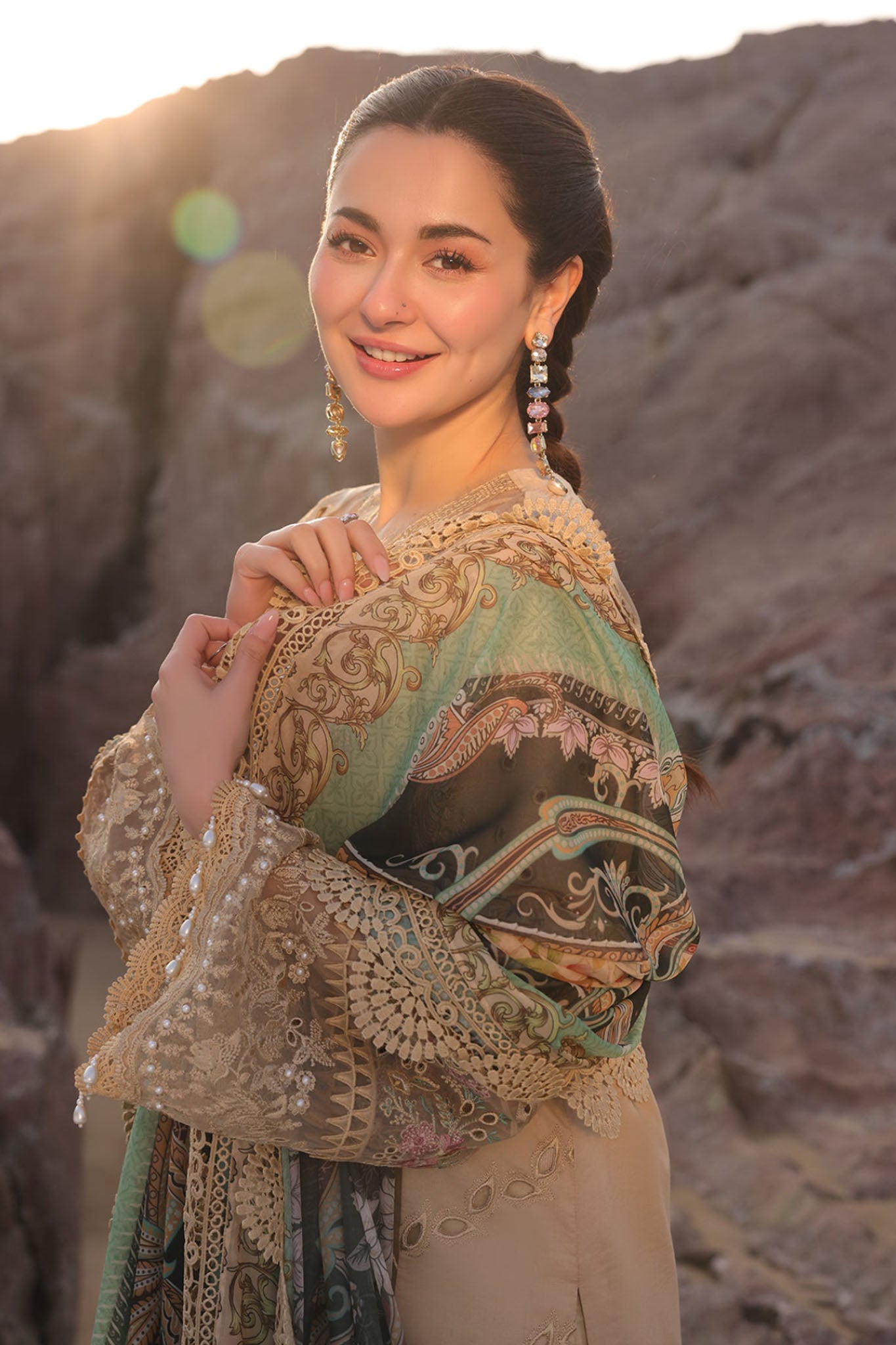Hania By Imrozia Unstitched 3 Piece Luxury Lawn Collection-SL-83-Ayzal