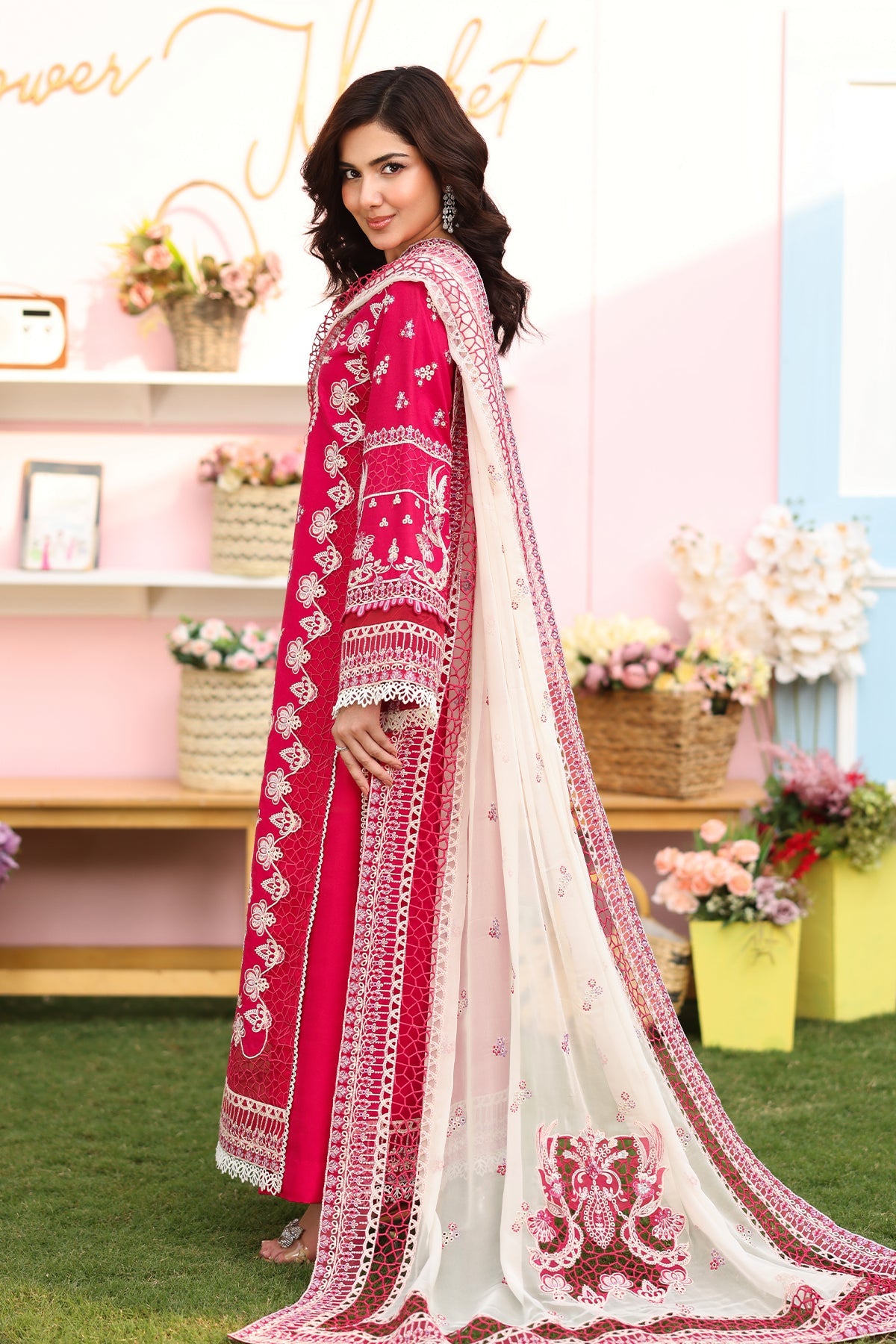 Hayam By Imrozia Serene Unstitched 3 Piece Luxury Eid Lawn Collection'2025-SL 90 BASMA
