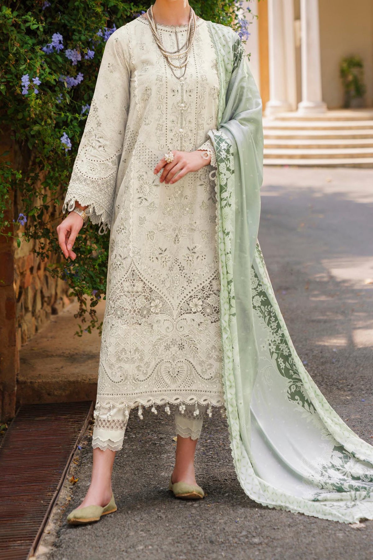 Baroque Unstitched 3 Piece Swiss Lawn Vol-12 Collection'2024-SLD-01
