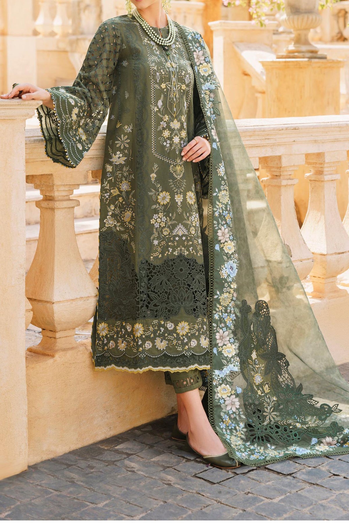 Baroque Unstitched 3 Piece Swiss Lawn Vol-12 Collection'2024-SLD-10