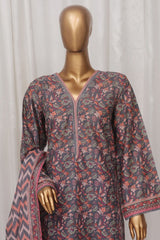 Bin Saeed Stitched 3 Piece Exclusive Printed Lawn Vol-02 Collection-SM-037-Plum