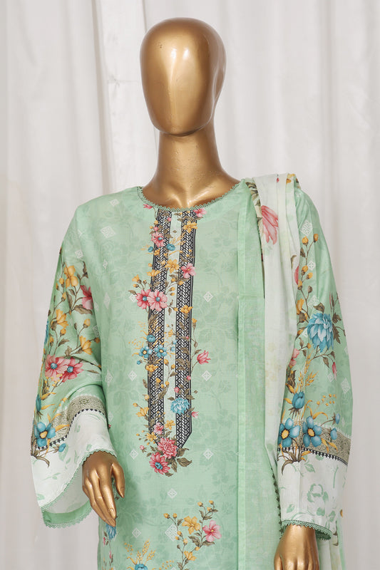 Bin Saeed Stitched 3 Piece Exclusive Printed Lawn Vol-01 Collection-SM-1335-Pista