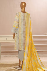 Bin Saeed Stitched 3 Piece Exclusive Emb Lawn Vol-02 Collection-SM-1572-Multi