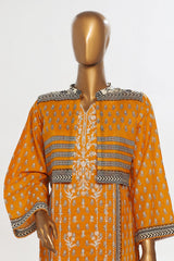 Bin Saeed Stitched 3 Piece Exclusive Emb Lawn With Coat Collection-SM-1653-Yellow